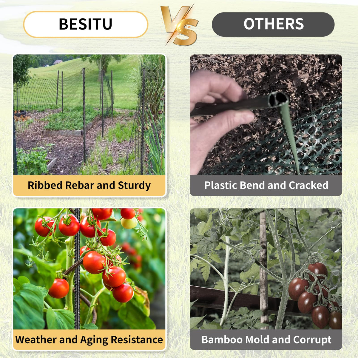 Besitu stake for trees and shrubs provides reliable garden plant support.