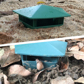 Beslands storage boxes in green for seeds and labels