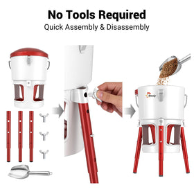 Besly tool-free assembly lets you set up in under a minute.