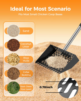 Besly easy-clean design ideal for sifting bedding and litter.