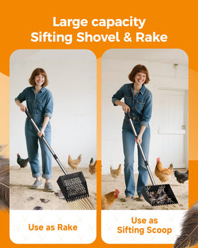 Besly rust-proof stainless steel head highlights durable, easy-clean construction.