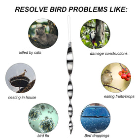 Besmon Reflective Strip Mirror Surface flashes in sun to repel birds.