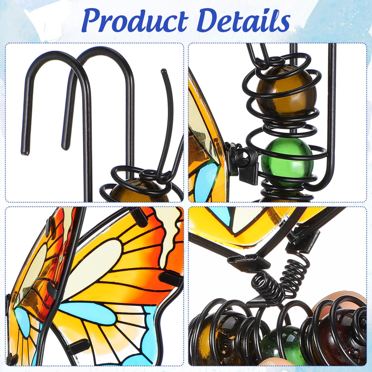 BESPORTBLE butterfly climber hanging from pot rim, easy outdoor upgrade