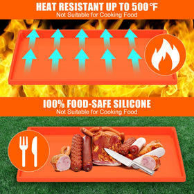 BESSIO easy-clean silicone mat cleans with soap and water or dishwasher