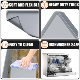 BESSIO mat cleans easily with soap and water or in a dishwasher.