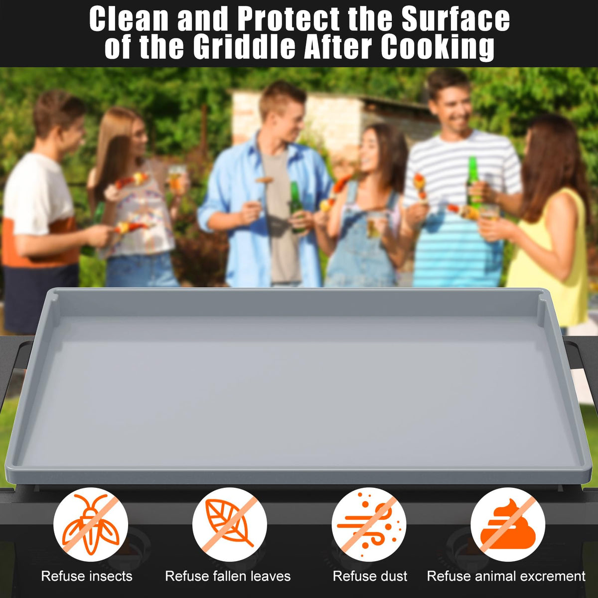 BESSIO full-coverage design ensuring edge-to-edge griddle protection.