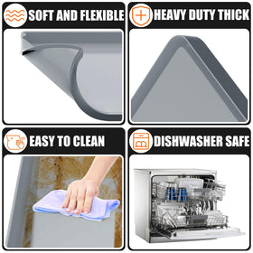 BESSIO mat withstands up to 500°F, protecting your cooking surface.