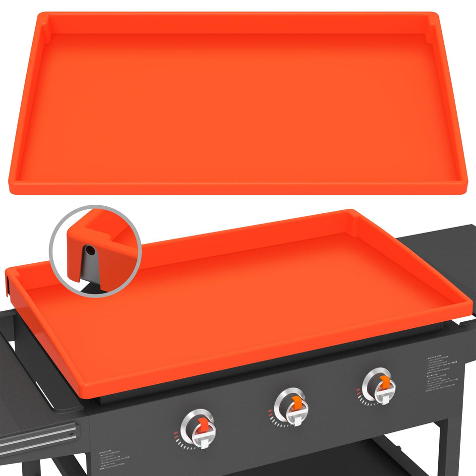 BESSIO silicone griddle mat cover fits 28-inch Blackstone for full surface protection.
