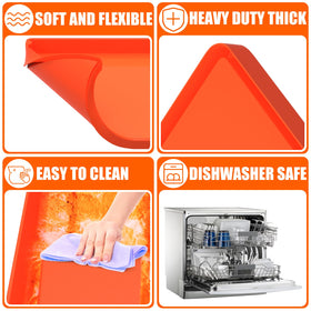 BESSIO mat cleans easily with soap and water or dishwasher safe.