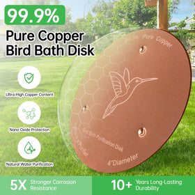 Bessny copper disc with triple-point support anchors water contact
