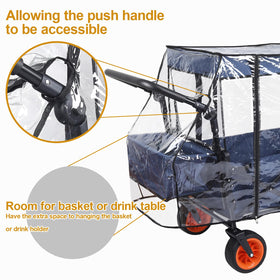 Bessny wagon cover folded compact for storage.