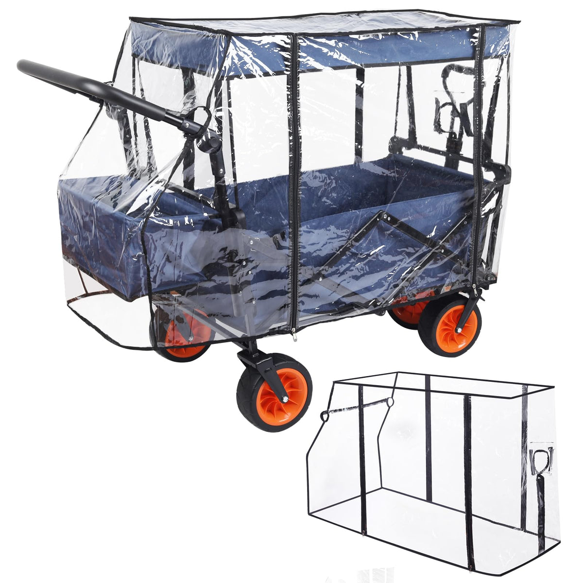 Bessny waterproof wagon cover shields gear from rain and wind.