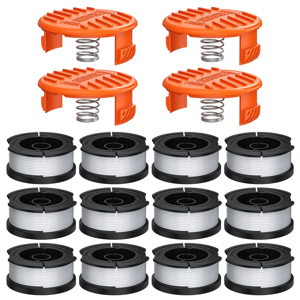 Bessport replacement spool AF-100 12-pack for efficient line feeding