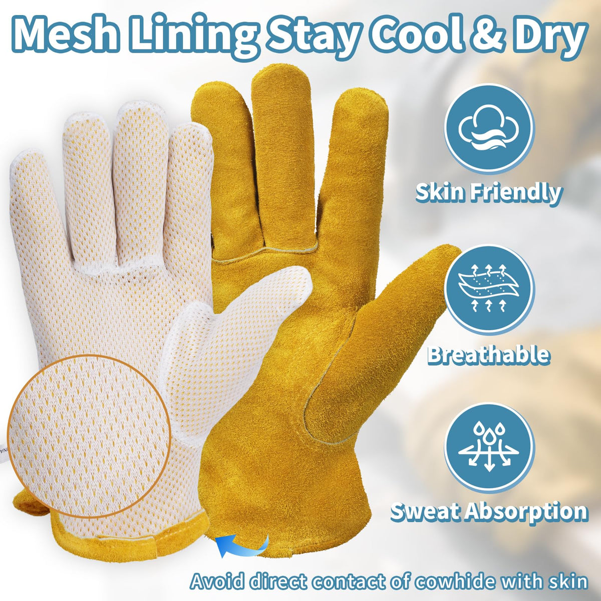 BESSTEVEN reinforced palm demonstrating long-lasting durability