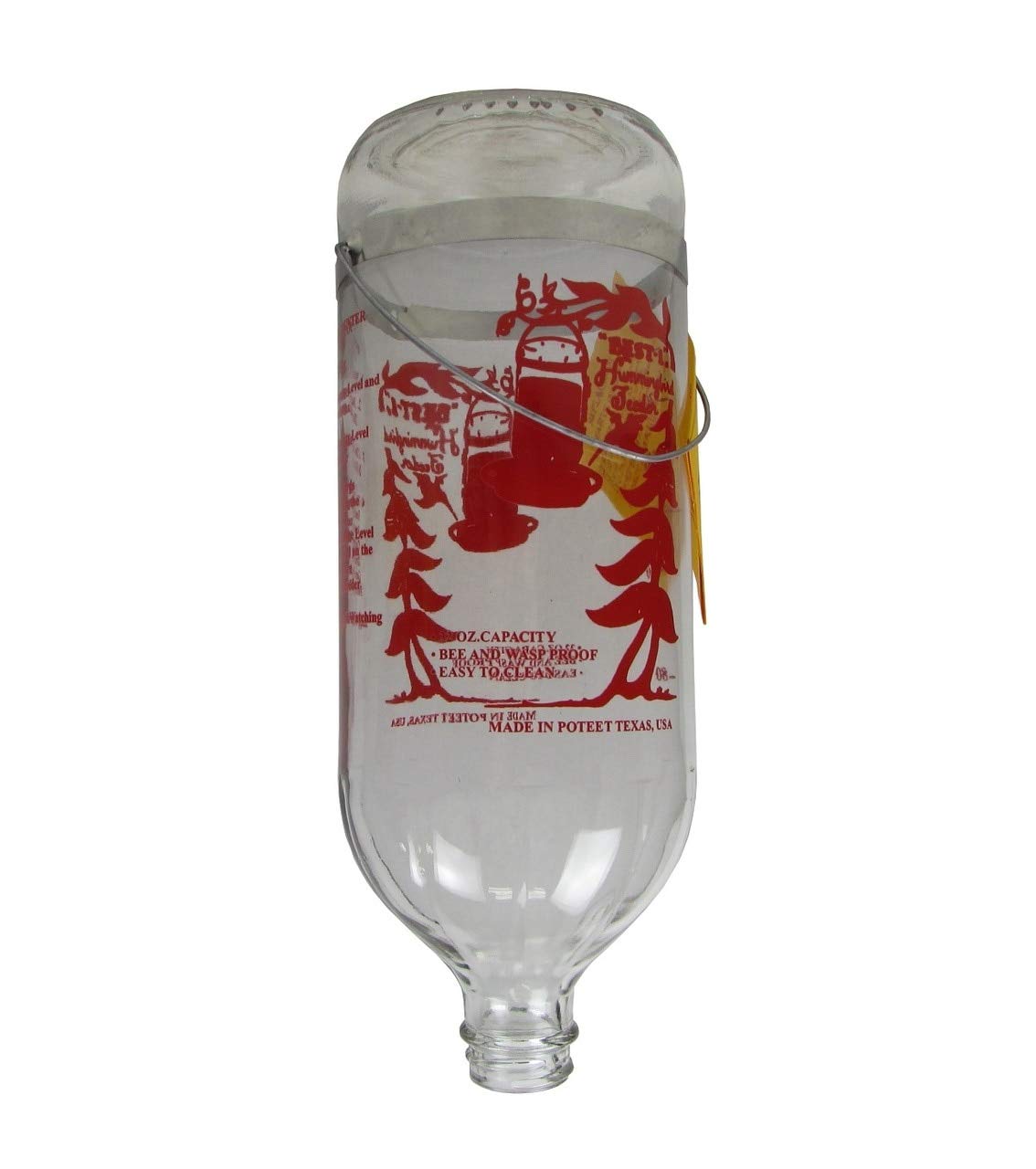 Best-1 hummingbird feeder with sturdy metal hangers for outdoor use.