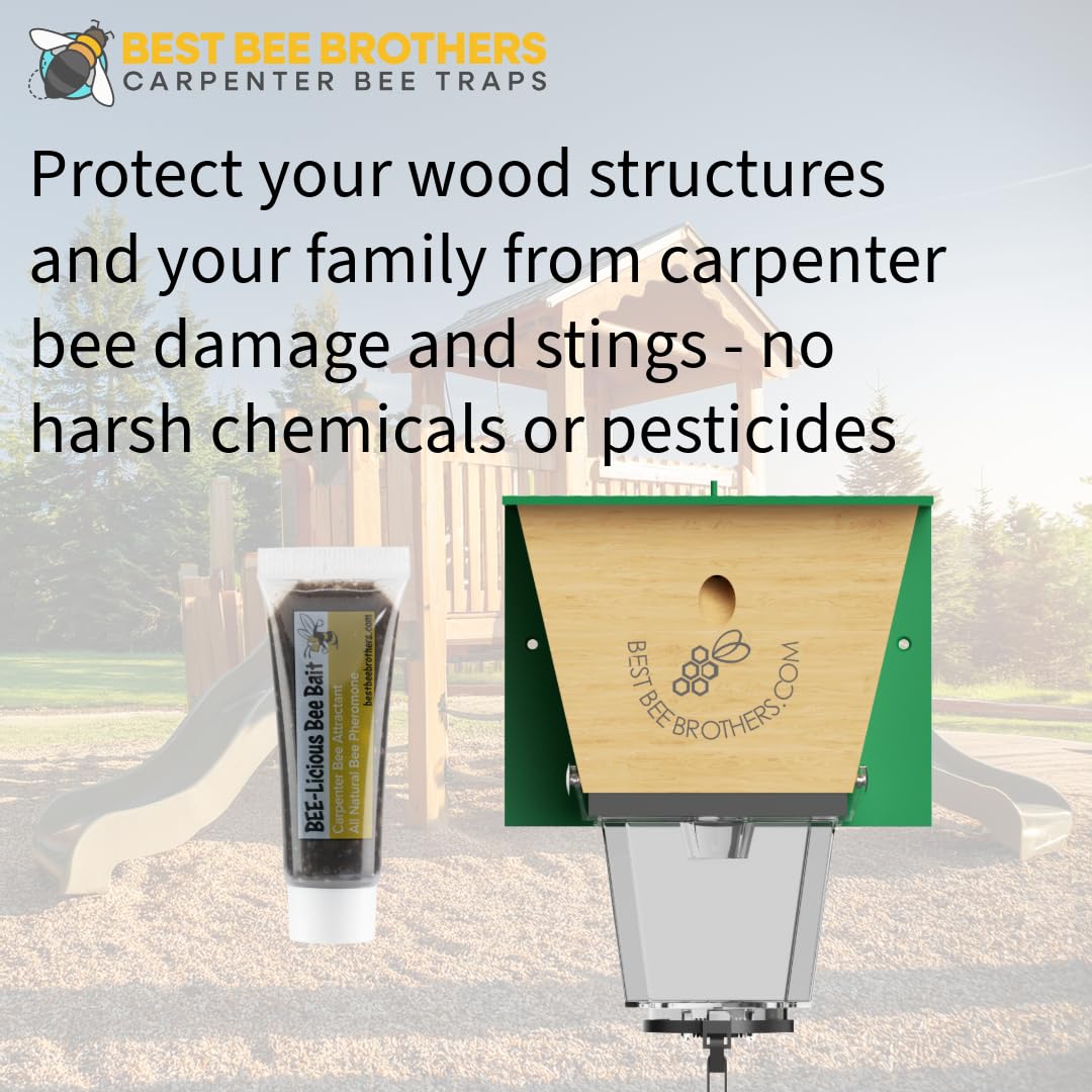 Best Bee Brothers Bee-Licious bait-biosignature-mimic enhances attraction while keeping homes safe from chemical exposure.