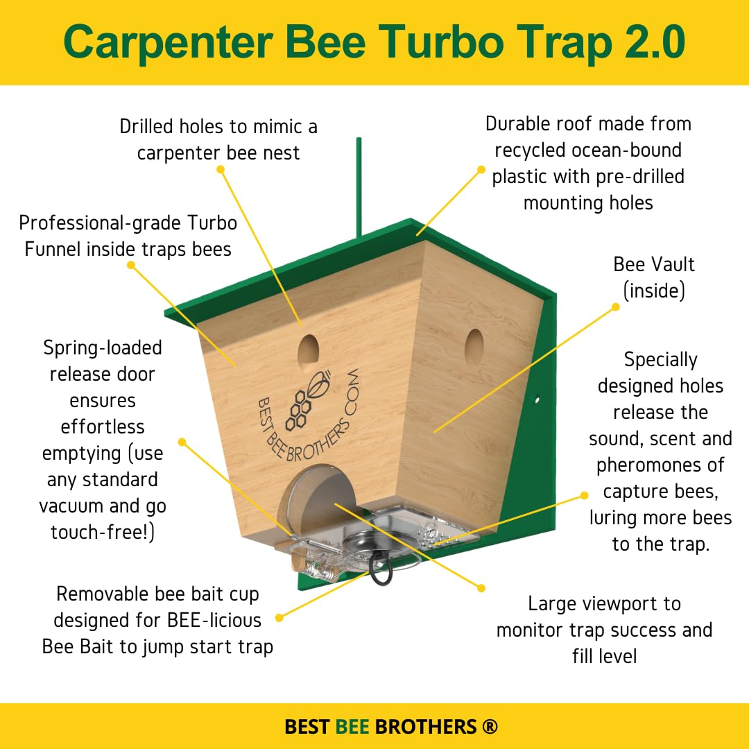 Best Bee Brothers Turbo Trap 2.0 bee vault keeps captured bees secure.