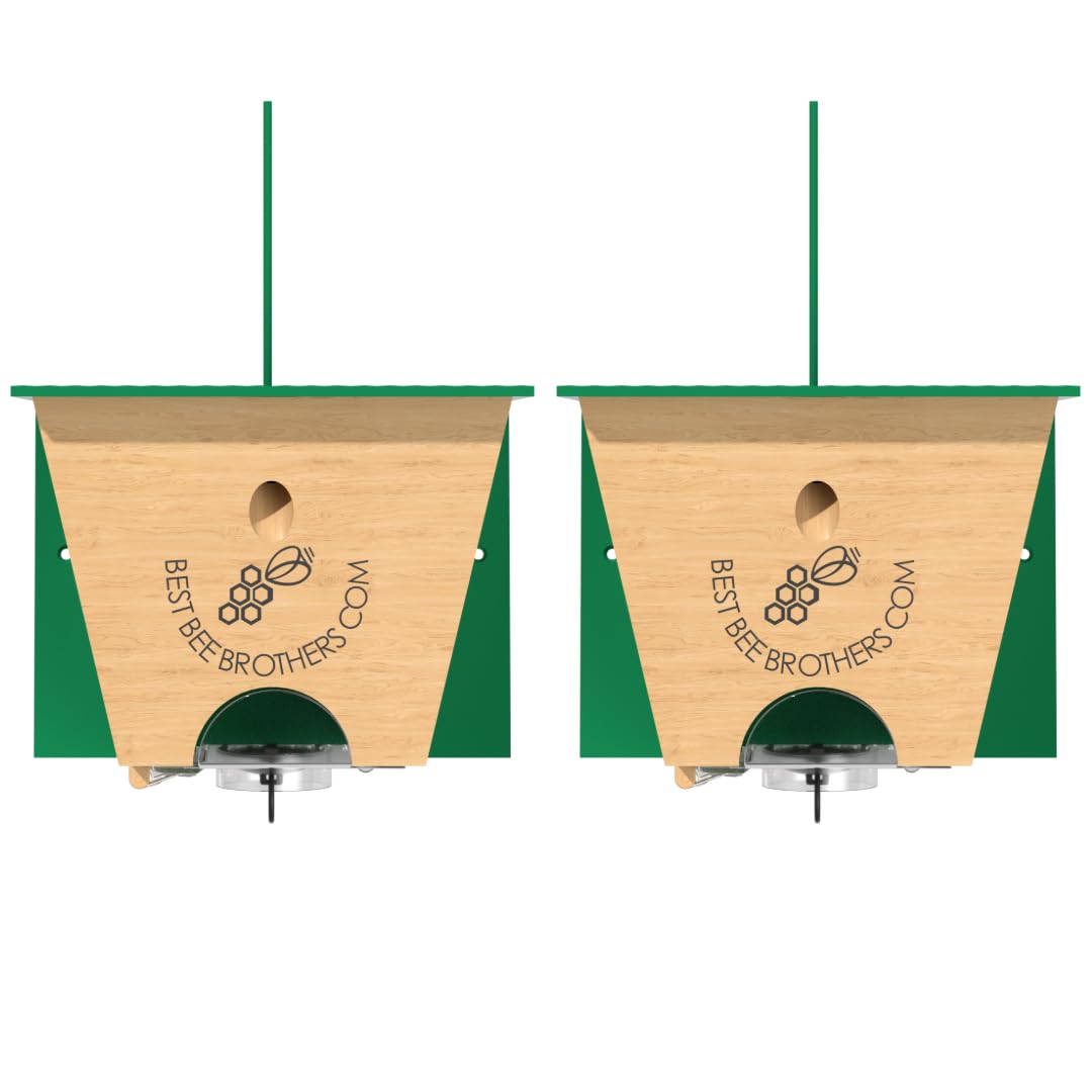 Best Bee Brothers Turbo Trap 2.0 front view with four-chamber funnel for carpenter bees.