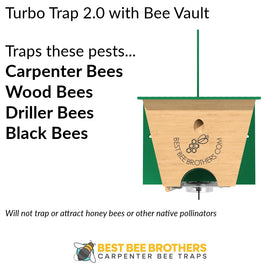 Best Bee Brothers Turbo Trap 2.0 spring-loaded door enables touch-free disposal.