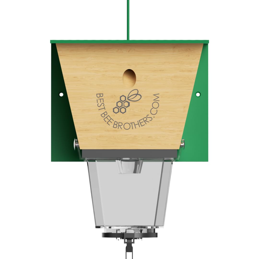 Best Bee Brothers Ultimate Pro trap external receptacle shows high-capacity outdoor capture