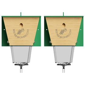 Best Bee Brothers Ultimate Pro trap external receptacle for quick monitoring of captured carpenter bees