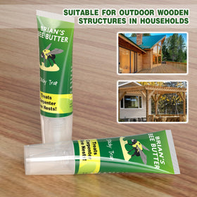 Long-lasting Bee Butter protection around wooden structures.