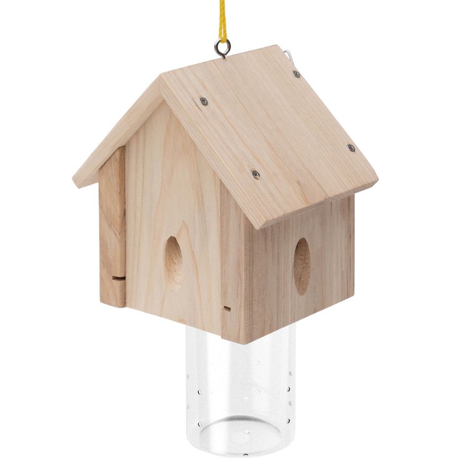 Best Bee Trap carpenter-bee-trap outside cabin-style design attracts bees safely and reduces wood damage