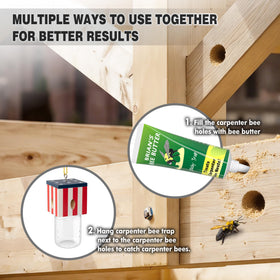 Best Bee Trap attractant via pheromones from dead carpenter bees