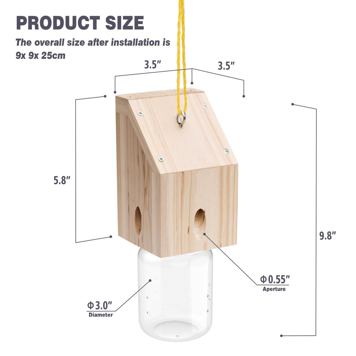 Best Bee Trap easy-clean-removal-access simplifies routine checking.