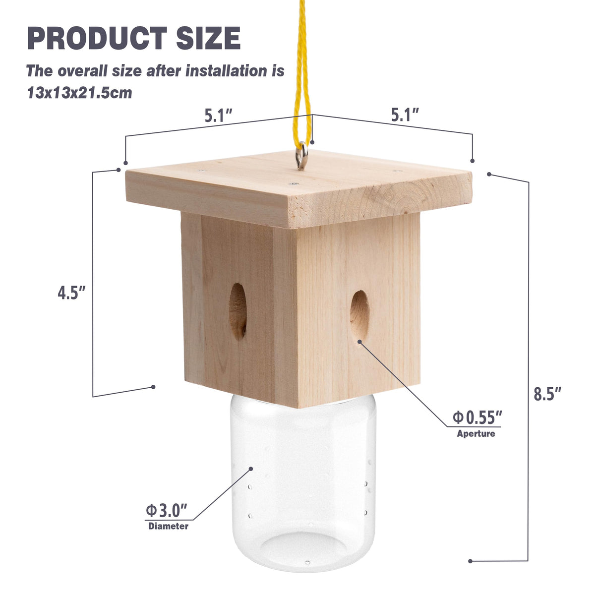 Best Bee Trap easy-hang design for quick outdoor setup and maintenance