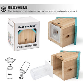 Best Bee Trap 1 pack ready for outdoor installation on wood structures.