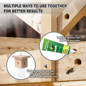 Best Bee Trap pheromone attractant guiding bees into the jar