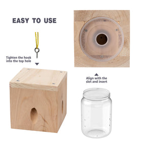Best Bee Trap plastic jar trap designed for safe bee capture in outdoor spaces.
