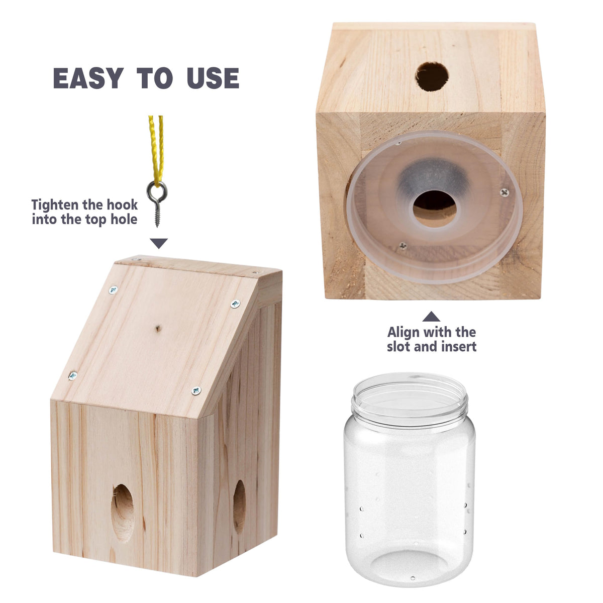 Best Bee Trap removable-plastic-bee-vault allows easy emptying and maintenance.