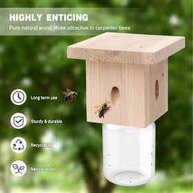 Best Bee Trap reinforced with screws and nails for long-lasting outdoor performance
