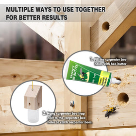 Best Bee Trap south-facing-hanging-position promotes optimal sun exposure.