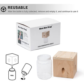 Best Bee Trap helps protect wooden structures from carpenter bee damage.