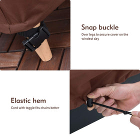 Bestalent chair cover padded handles for easy fitting and removal.