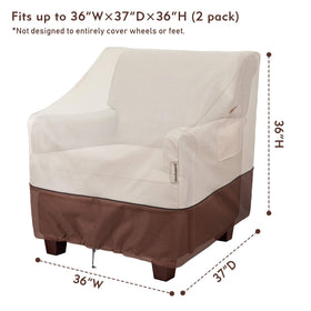 Bestalent outdoor chair cover 600D oxford; durable, weather-ready material.