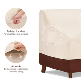 Four buckle straps secure Bestalent patio cover on windy days