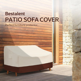 Easy-clean design of Bestalent patio cover with brush and water