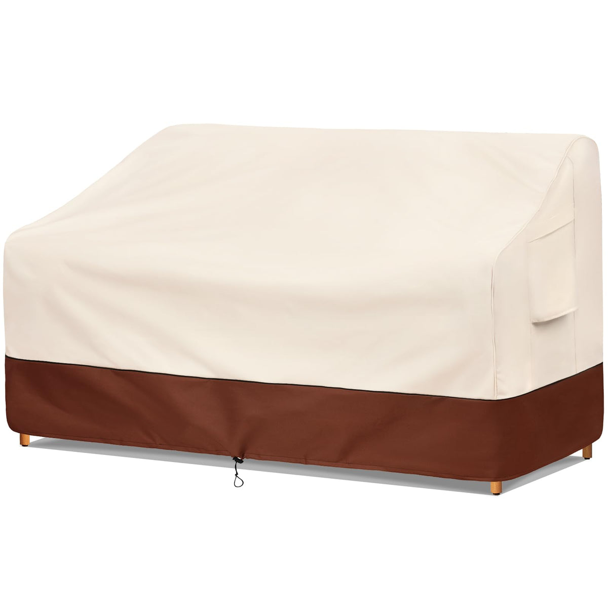 Bestalent patio sofa cover front view showing fit for 3-seater