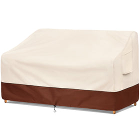 Bestalent patio sofa cover front view showing fit for 3-seater