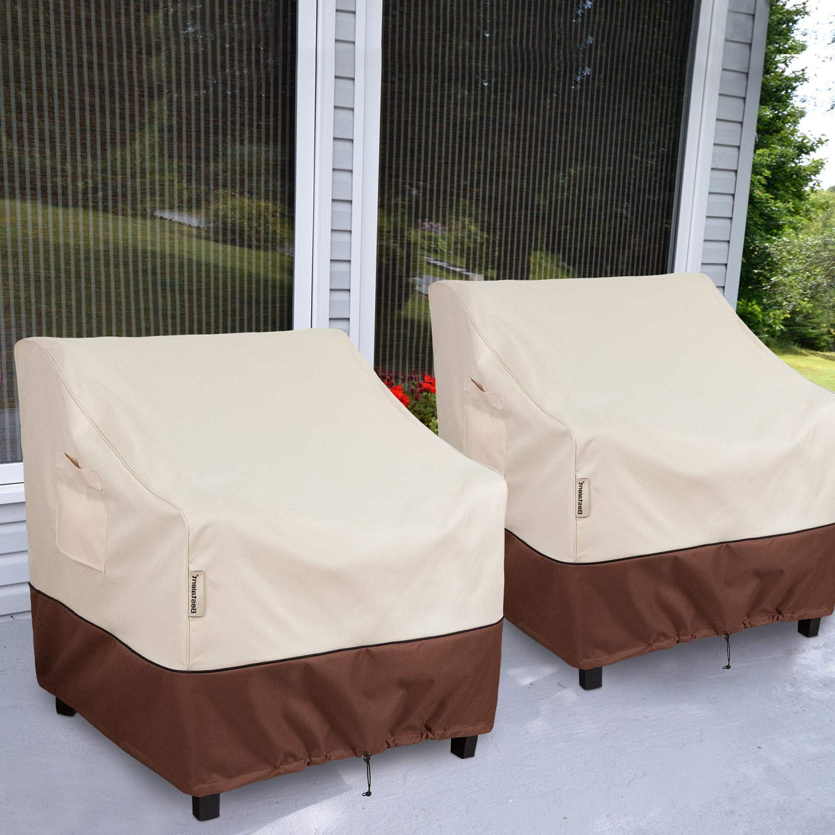 Bestalent waterproof patio chair cover protects furniture through all seasons.