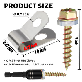 BESTEEL fence clamps installation with drill demonstrates fast no-pre-drill setup