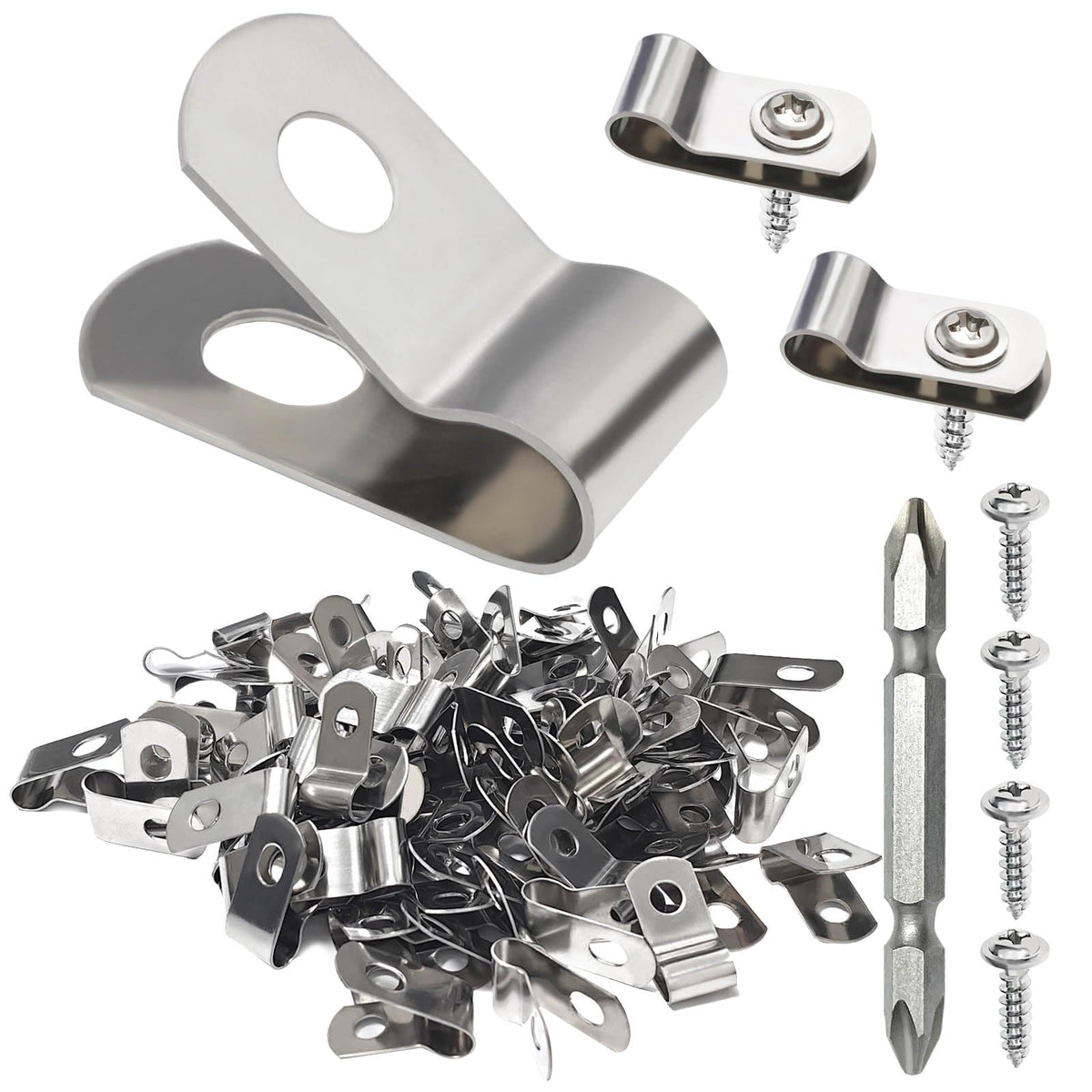 BESTEEL wire clamps on fence post securing 4-16 gauge wire for livestock fencing