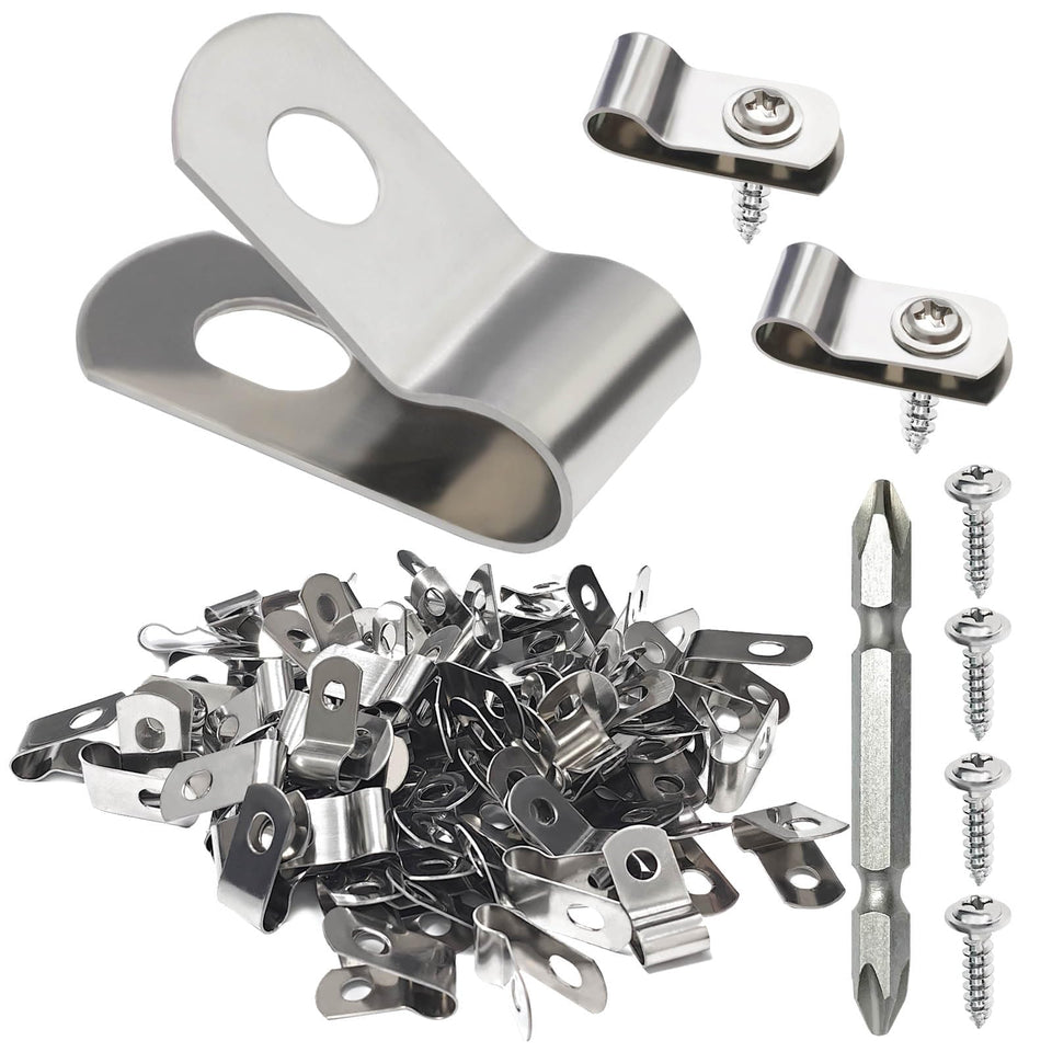 BESTEEL wire clamps on fence post securing 4-16 gauge wire for livestock fencing