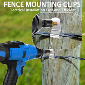 BESTEEL clamps on wood post securing livestock wire for sturdy enclosures