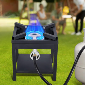 BestFire outdoor cooking setup showcased for versatile propane use.