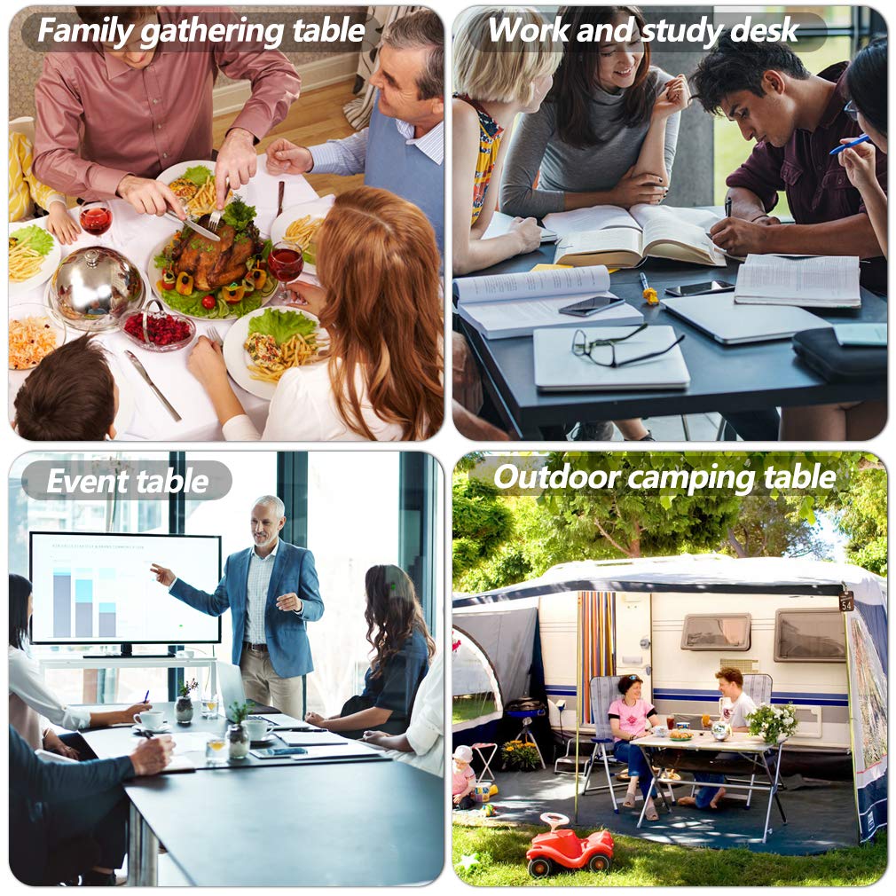 BestOffice 6ft folding table in a backyard party setup.